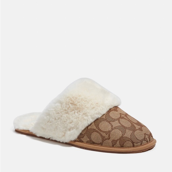 Coach Winter Slippers-New Size 8 - Picture 1 of 3